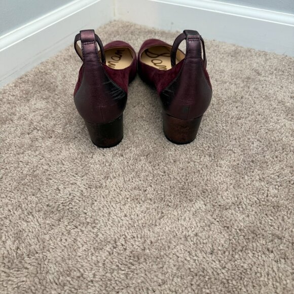 Sam Edelman Dark Raspberry Suede Flats - Picture 2 of 4